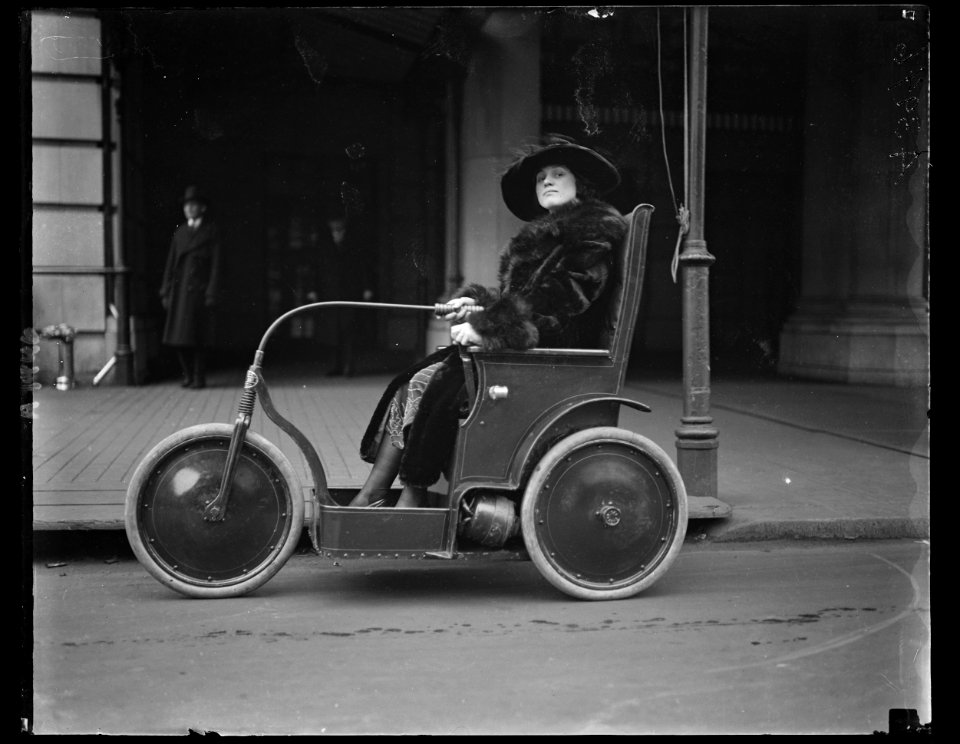 Person in three-wheeled vehicle LCCN2016891146