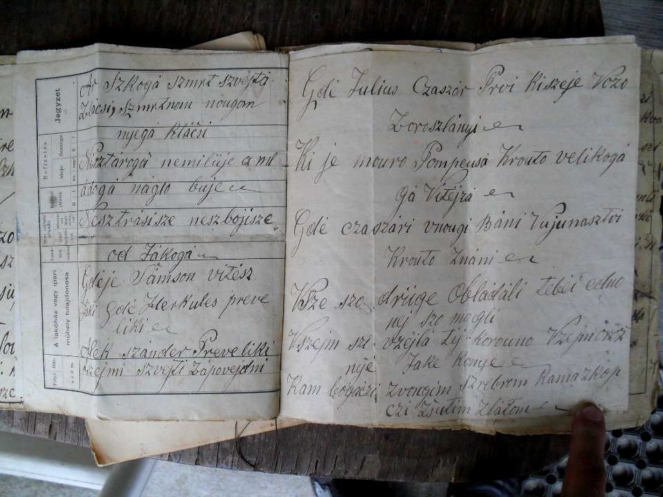Pesem od Juliusa Ceasara, Verice