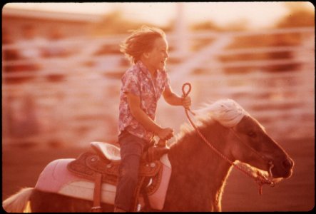 Performer-at-annual-junior-rodeo-held-on-colorado-river-indian-reservation-at-parker-may-1972 7153029433 o photo