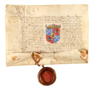 Per Brahes grevebrev med sigill från 1562 - Skoklosters slott - 98113