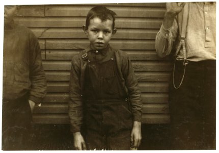 Pete Henson, 414 C Street. Mother said he was twelve two months ago, but has been sweeping in the Merrimack Mill for seven months, so he began at eleven years. Brother Edward said to be LOC nclc.02908