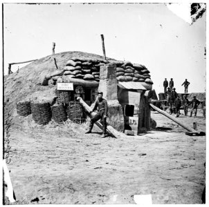 Petersburg, Va. Bomb-proof quarters, Fort Sedgwick ('Fort Hell') LOC cwpb.02583