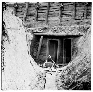Petersburg, Va. Entrance to mine in Fort Mahone, intended to undermine Fort Sedgwick LOC cwpb.02575