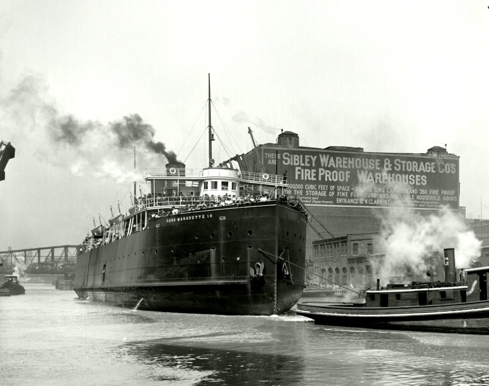 Pere Marquette 18 under tow
