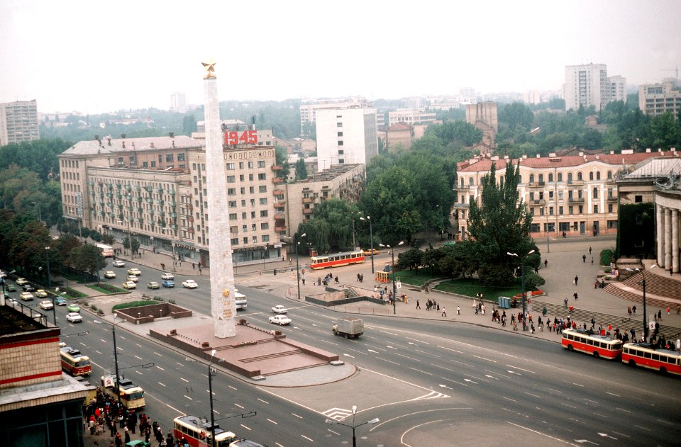 Peremohy Square in Kiev, 1985