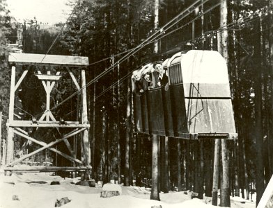 Personenseilbahn beim Magnesitbergwerk Tux