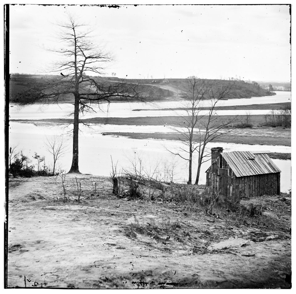 Petersburg, Virginia (vicinity). View of Appomattox River LOC cwpb.02040