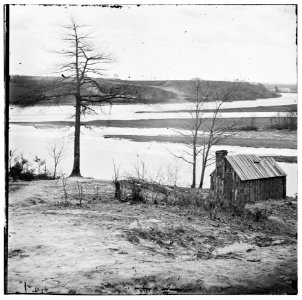Petersburg, Virginia (vicinity). View of Appomattox River LOC cwpb.02040