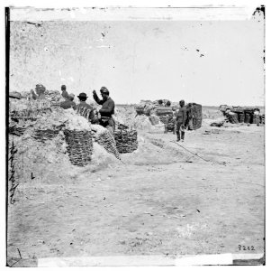 Petersburg, Virginia. Federal picket line in front of Fort Mahone LOC cwpb.02589