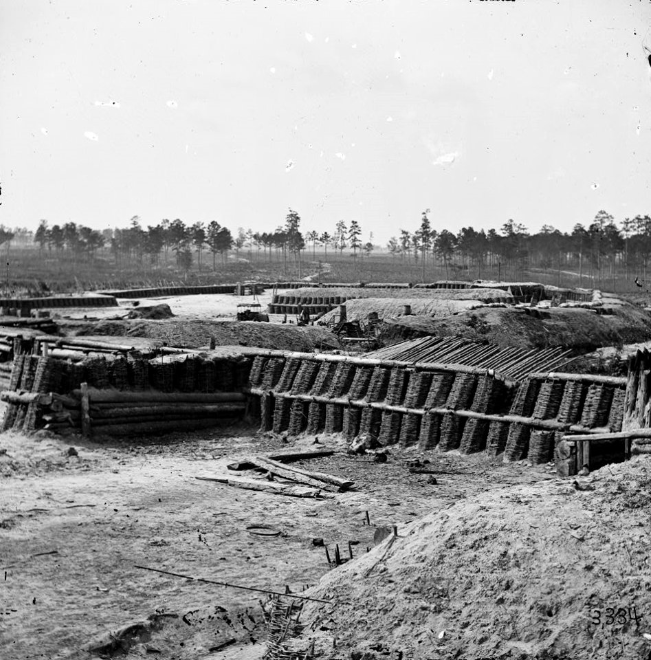 Petersburg, Virginia. Interior view of Fort Sedgwick