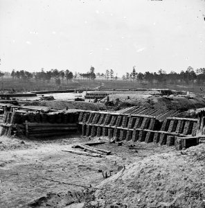 Petersburg, Virginia. Interior view of Fort Sedgwick