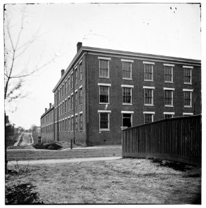 Petersburg, Virginia. Tobacco warehouses on High Street used as a prison LOC cwpb.02281