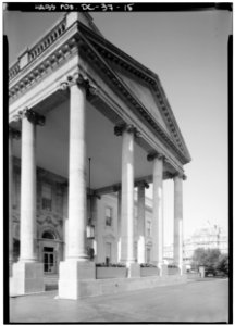 PERSPECTIVE VIEW OF PORTICO FROM NORTHEAST