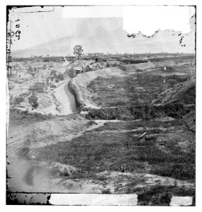 Petersburg, Virginia. View of Federal line near Fort Morton LOC cwpb.03574