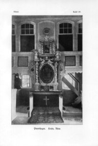 Petershagen Kirche Altar Lebus Tafel 27