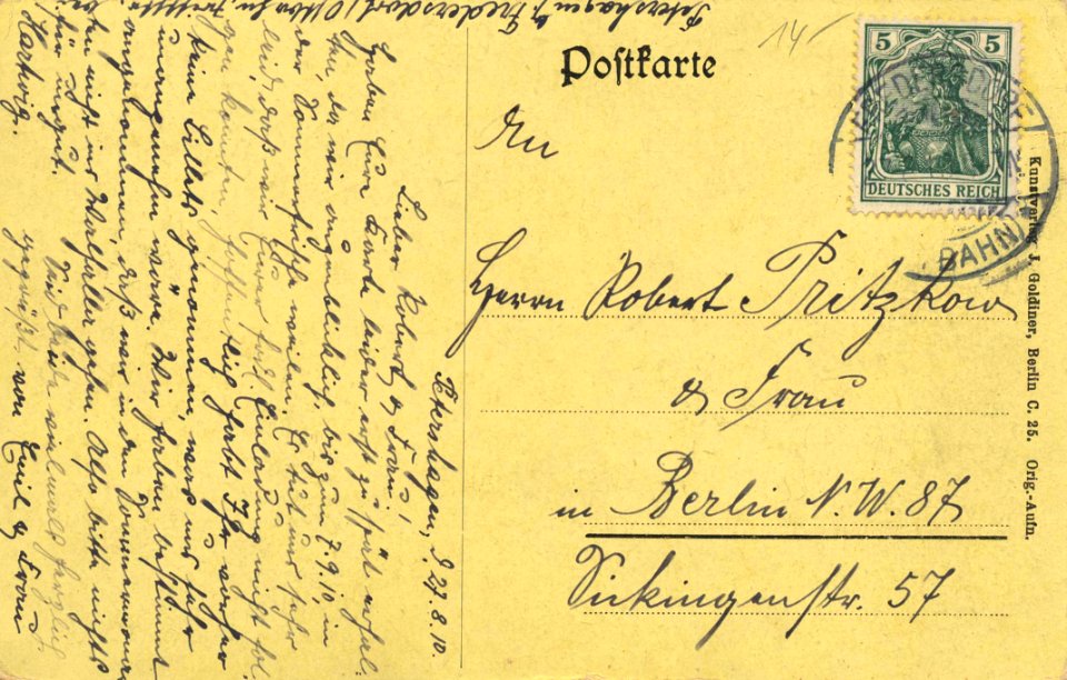 Petershagen, Brandenburg - Kolonie, Teilungssee (back) (Zeno Ansichtskarten)