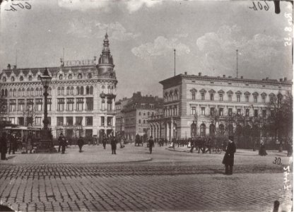 Petersstrasse Koenigsplatz Leipzig 1890