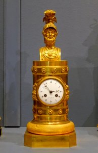 Perseus clock, movement by Gentilhomme à Paris, early 1800s, gilt bronze, chased and patinated - Montreal Museum of Fine Arts - Montreal, Canada - DSC08683
