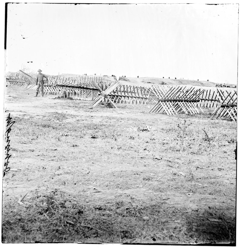 Petersburg, Virginia. Chevaux-de-frise in front of Confederate works LOC cwpb.02601