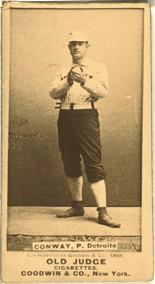 Pete Conway, Detroit Wolverines, baseball card portrait LCCN2007686517