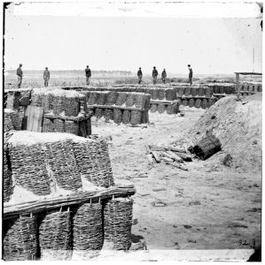 Petersburg, Virginia. Gabioned parapet of 'Fort Hell'. (Fort Sedgwick) LOC cwpb.02615