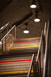 Architecture tunnel lights photo