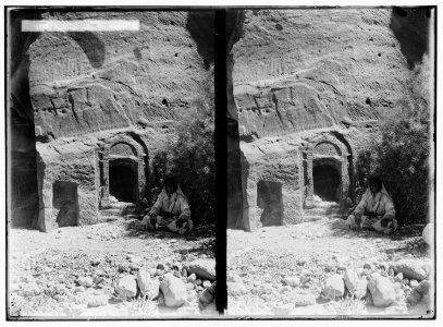 Petra in Transjordan. Altar in the Sik LOC matpc.01636