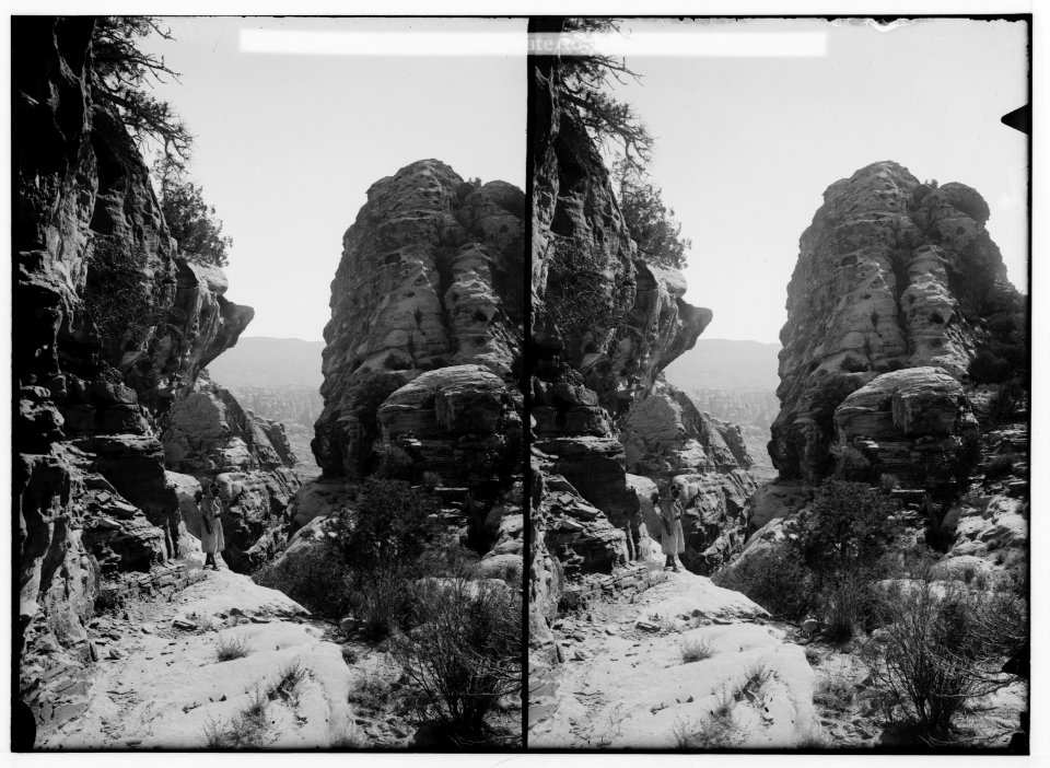 Petra in Transjordan. Deep gorge en route to Ed-Deir LOC matpc.01665