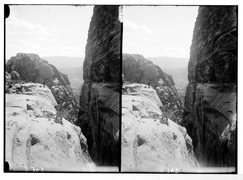 Petra in Transjordan. Deep ravine en route to Ed-Deir LOC matpc.05737