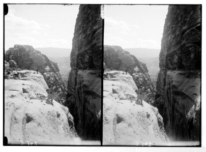 Petra in Transjordan. Deep ravine en route to Ed-Deir LOC matpc.05737