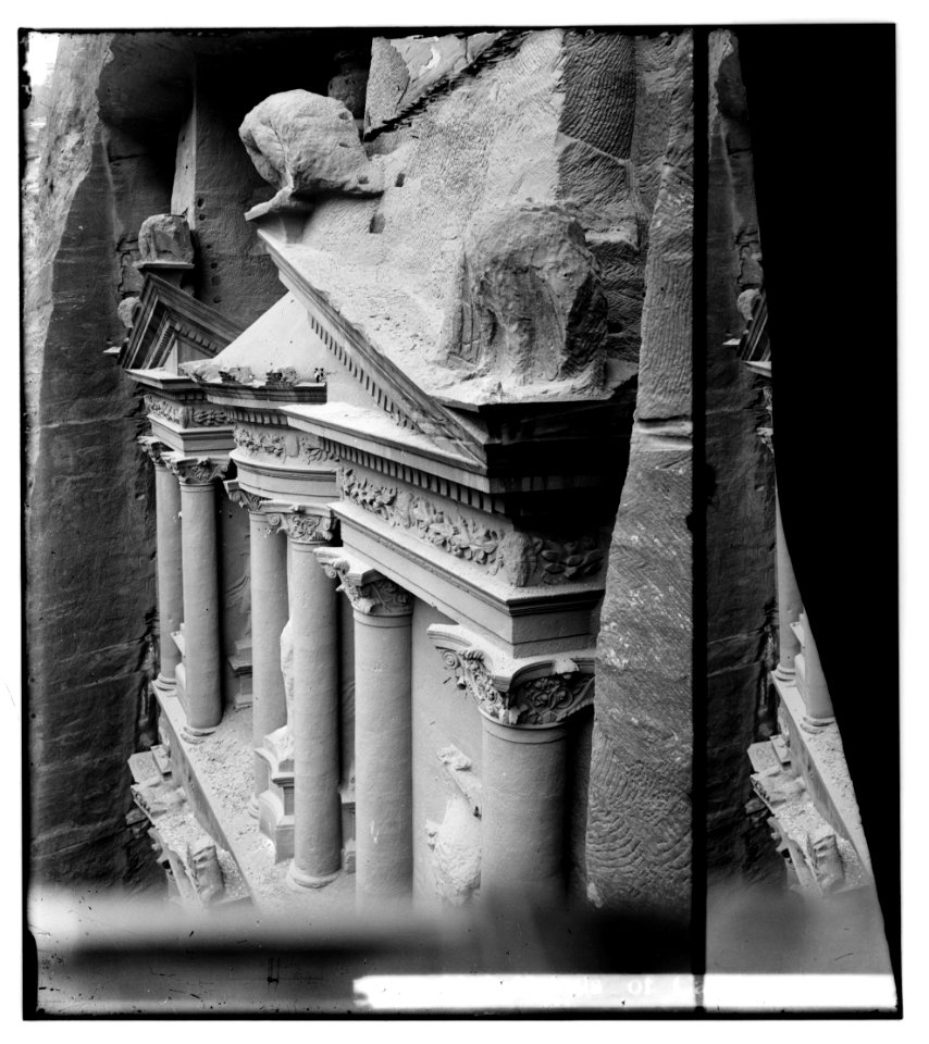 Petra in Transjordan. Details of carvings on el-Khazne LOC matpc.01641