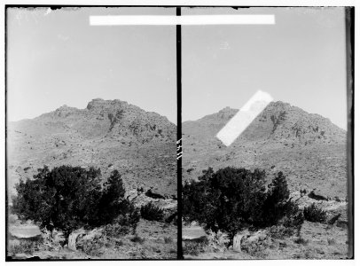Petra in Transjordan. Near view of Mt. Hor, Jebel Harun LOC matpc.01683