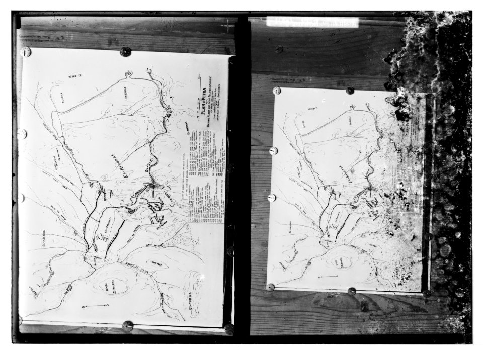 Petra in Transjordan. Plan of Petra LOC matpc.07589