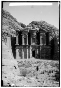 Petra in Transjordan. Temple of Ed-Deir from the W. LOC matpc.00107