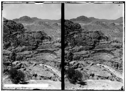 Petra in Transjordan. The theatre from el-Hubta LOC matpc.01633