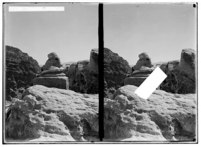 Petra in Transjordan. Tomb with snake LOC matpc.01679
