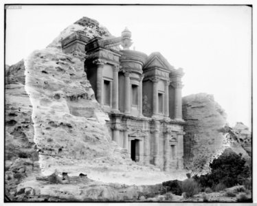 Petra. Ed-Deir from the northwest LOC matpc.06916
