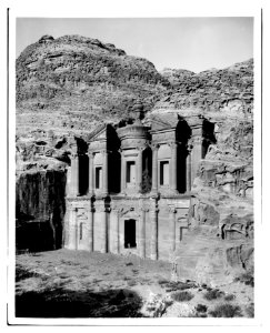 Petra. Ed-Deir from the southwest LOC matpc.06914