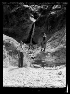 Petra. Es-Siyyagh valley. The Siyyagh waterfall, which in rainy season assumes greater proportion LOC matpc.16302