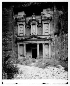 Petra. Front view of Temple of el-Khazneh LOC matpc.06878