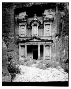 Petra. Front view of Temple of el-Khazneh LOC matpc.06880