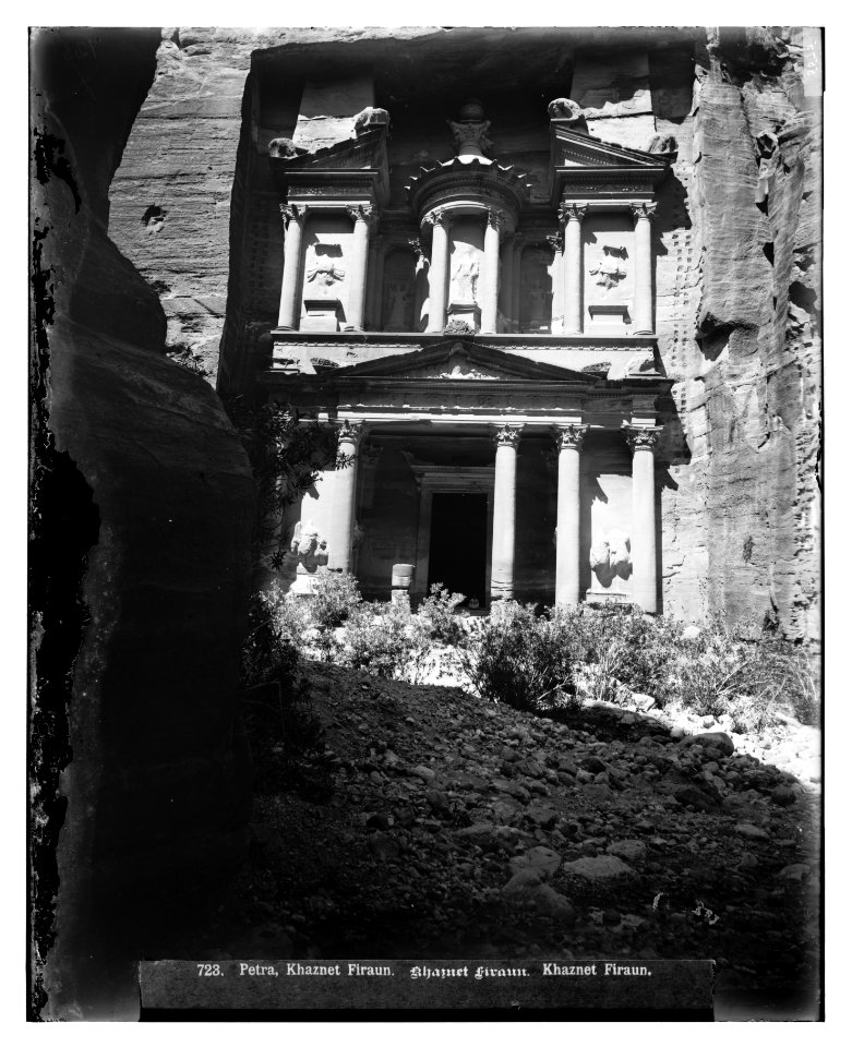 Petra. Front view of Temple of el-Khazneh LOC matpc.06882