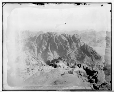 Petra. General view of mountains of Petra LOC matpc.06935