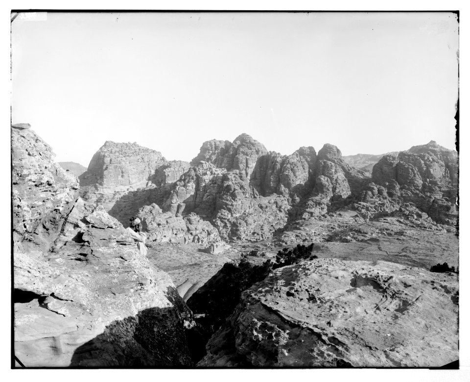 Petra. General view of mountains of Petra LOC matpc.06937