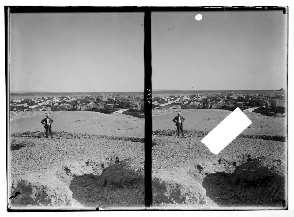 Petra (Wadi Musa). Ma'an El-Hadj. General view of Ma'an esh Shamieh. Damascus section of the twin town LOC matpc.03065