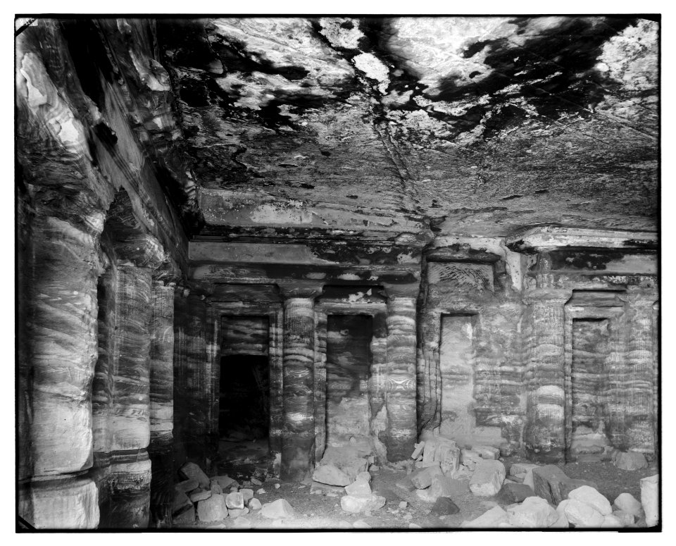 Petra. Interior of tomb with fluted columns LOC matpc.06902