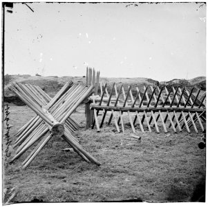 Petersburg, Va. Sections of chevaux-de-frise before Confederate main works LOC cwpb.02598