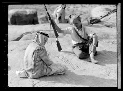 Petra. Petrean types, etc. Playing an ancient game known as 'Man'ale' possibly from Roman period LOC matpc.16306