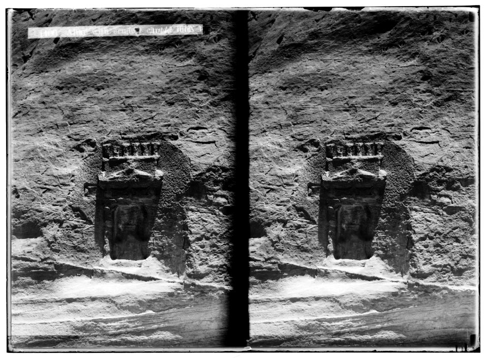 Petra in Transjordan. Altar with crudely carved idol LOC matpc.01637