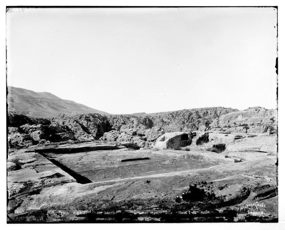 Petra. Place of Sacrifice, showing altars LOC matpc.06927